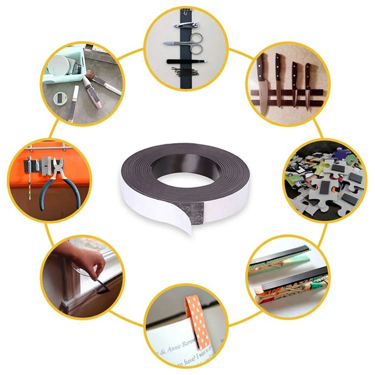 Application of magnetic strip